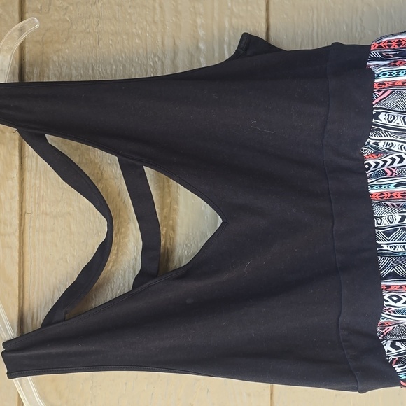 Torrid Aztec Print Ladder Back V-neck Stretch knit to challis Mini Dress 2x - Picture 9 of 14